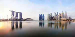 Singapore Gallery: City skyline viewed across Marina Bay, Singapore