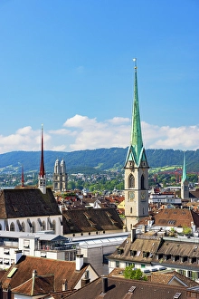 Preacher Church Prints: City skyline, Zurich, Switzerland