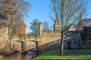 Images Dated 30th November 2022: City wall of Wissembourg, Bas-Rhin, Alsace, Alsace-Champagne-Ardenne-Lorraine, Grand Est, France