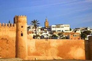 Minarets Collection: City Walls, Oudaia Kasbah, Rabat, Morocco, North Africa