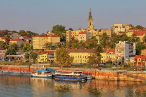 View From Above Prints: Cityscape of Belgrade, river Sava, Belgrade, Serbia