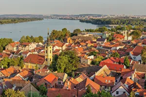 View From Above Prints: Cityscape of Belgrade, Zemun, Belgrade, Serbia