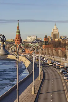 Images Dated 7th March 2019: Cityscape, Kremlin, Moskva river, Moscow, Russia