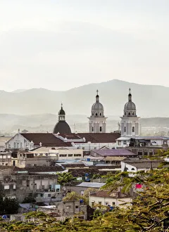 Cityscape with Nuestra Senora de la Asuncion Cathedral, Santiago de Cuba Cityscape with Nuestra Senora de la Asuncion Cathedral, Santiago de Cuba