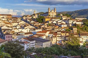 Brazilian Gallery: Cityscape, old town, Ouro Preto, Minas Gerais state, Brazil