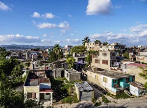 Santiago De Cuba Prints: Cityscape of Santiago de Cuba, Santiago de Cuba Province, Cuba