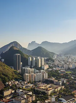 State Of Rio De Janeiro Prints: Cityscape seen from Morro da Urca, Rio de Janeiro, Brazil