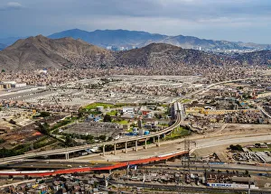 Observation Deck Prints: Cityscape seen from the San Cristobal Hill, Lima, Peru