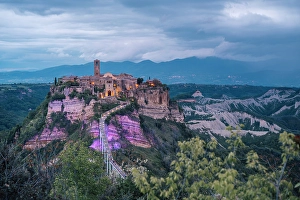 Bagnoregio Prints: Civita di Bagnoregio, Viterbo, Lazio, Italy. sunset