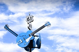Images Dated 10th October 2016: Clarksdale, Mississippi, Famous Blues Crossroads, Highways 61 And 49
