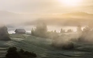 Tradition Gallery: Classic landscape scene in Loski Potok, Slovenia