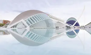 Valencia Prints: Classic view of the Ciudad de los artes y ciencias (City of Arts and Sciences)