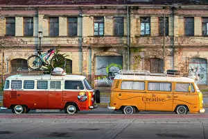 Chilean Prints: Classic vintage Volkswagen vans in Punta Arenas, Patagonia, Chile