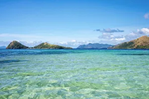 Calamianes Prints: Clear blue ocean water near CYC Island, Coron, Palawan, Philippines