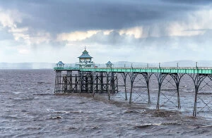 Wind Collection: Clevedon Pier, opened in 1869 and one of the earliest surviving examples of a Victorian pier