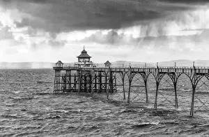 Clevedon Pier, opened in 1869 and one of the earliest surviving examples of a Victorian pier, Clevedon, Somerset, England