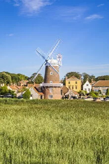 Images Dated 28th August 2018: Cley Windmill, Cley next the Sea, Norfolk, England, UK