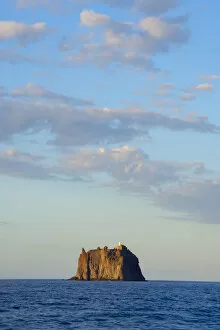 Cliff island Strombolicchio, Stromboli, Aeolian Islands, UNESCO World Heritage Site