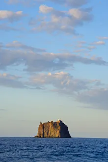 Aeolian Islands Gallery: Cliff island Strombolicchio, Stromboli, Aeolian Islands, UNESCO World Heritage Site