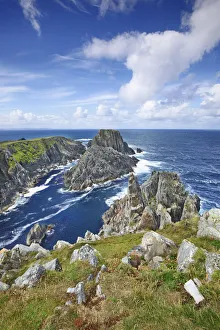 West Coast Prints: Cliff landscape at Malin Head - Ireland, Donegal, Inishowen, Malin Head
