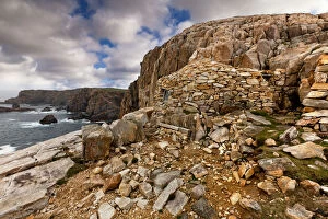 Mangersta Collection: Clifftop Bothy, Isle of Lewis, Outer Hebrides, Scotland