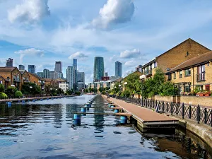 Isle Of Dogs Prints: Clippers Quay, Isle of Dogs, London, England, United Kingdom