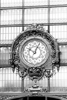 Paris Prints: Clock inside Musee d'Orsay, Paris, France