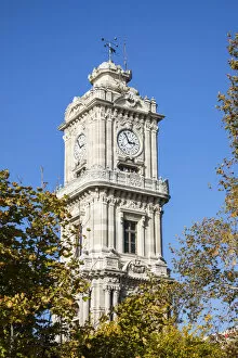 Images Dated 15th November 2019: Clock tower, Dolmabahce Palace, Besiktas, Istanbul, Turkey