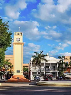 Palacio Municipal Prints: Clock Tower and Palacio Municipal