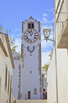 1 Person Prints: Clock Tower, St Maria of the Castle Church, Tavira, Eastern Algarve, Algarve, Portugal