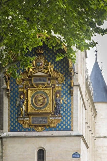 Images Dated 26th May 2017: The clock tower (Tour de l Horloge), Conciergerie, Paris, France