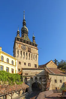Hans Georg Eiben Prints: The Clock Tower, Unesco World Heritage Site, Sighisoara, Transylvania, Romania