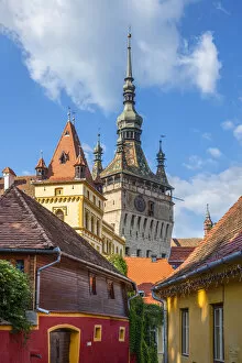 Images Dated 28th October 2019: The Clock Tower, Unesco World Heritage Site, Sighisoara, Transylvania, Romania