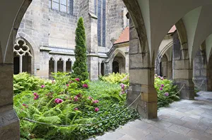 Meissen Prints: Cloister of Cathedral, Meissen, Saxony, Germany