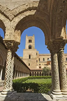 Images Dated 24th May 2013: Cloister, Cathedral of Monreale, Sicily, Italy