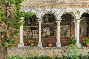 Images Dated 13th September 2018: Cloister, Collegiate church of Santa Maria, Alquezar, Aragon, Spain