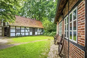 Half Timbered Prints: Cloppenburg Museum Village: Ahrens mutt factory and wheelwright shop from Westerstede (Ammerland district)