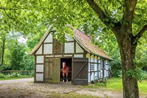 Country Life Prints: Cloppenburg Museum Village: Workshop building from the Thole farm in Dalvers (Osnabrueck district)