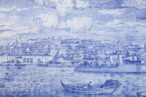 Images Dated 29th April 2020: Close up of Azulejos decorations at Miraduro de Santa Luzia (St Lucy viewpoint)