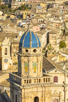 Close up of the dome of Santa Maria dell Itria church