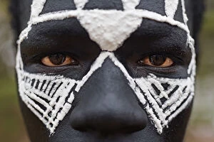 Ethnic Gallery: Close-up portrait of a Msai warrior in the protected Ngorongoro area, Tanzania