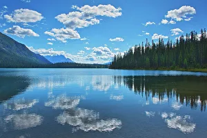 Emerald Lake Prints: Cloud reflection at Emerald Lake Yoho National Park