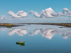 Clouds Reflecting in Kinvarra Harbour, County Galway, Ireland