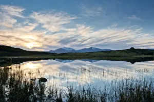Horizontally Prints: Clouds Reflecting in Tewet Tarn, Lake District National Park, Cumbria, England