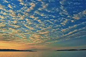 Rossport Prints: Clouds at sunrise on Lake Superior (Great Lakes) Rossport, Ontario, Canada