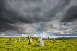 Prayer Gallery: Cloudscape Over Callanish 3 Standing Stones, Isle of Lewis, Outer Hebrides, Scotland
