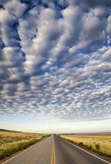 Expansive Prints: Cloudscape over Road, near Alamosa, Colorado, USA