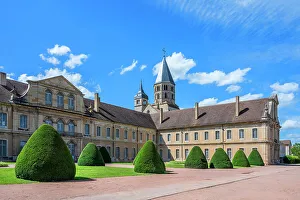 Burgundy Prints: Cluny abbey, Cluny, Maconnais, Saone-et-Loire, Bourgogne-Franche-Comte, Burgundy, France