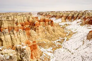 Usa National Park Prints: Coal Mine Canyon in Winter season, Tuba city, Arizona, Usa
