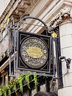 Images Dated 28th November 2022: The Coal Hole Pub, detailed view, The Strand, London, England, United Kingdom